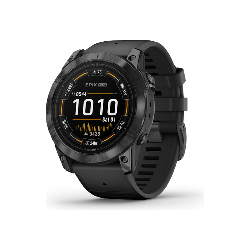 Смарт-годинник Garmin EPIX PRO (g2), 51, Glass, SltGry SS, Blk, GPS (010-02804-21) - зображення 1