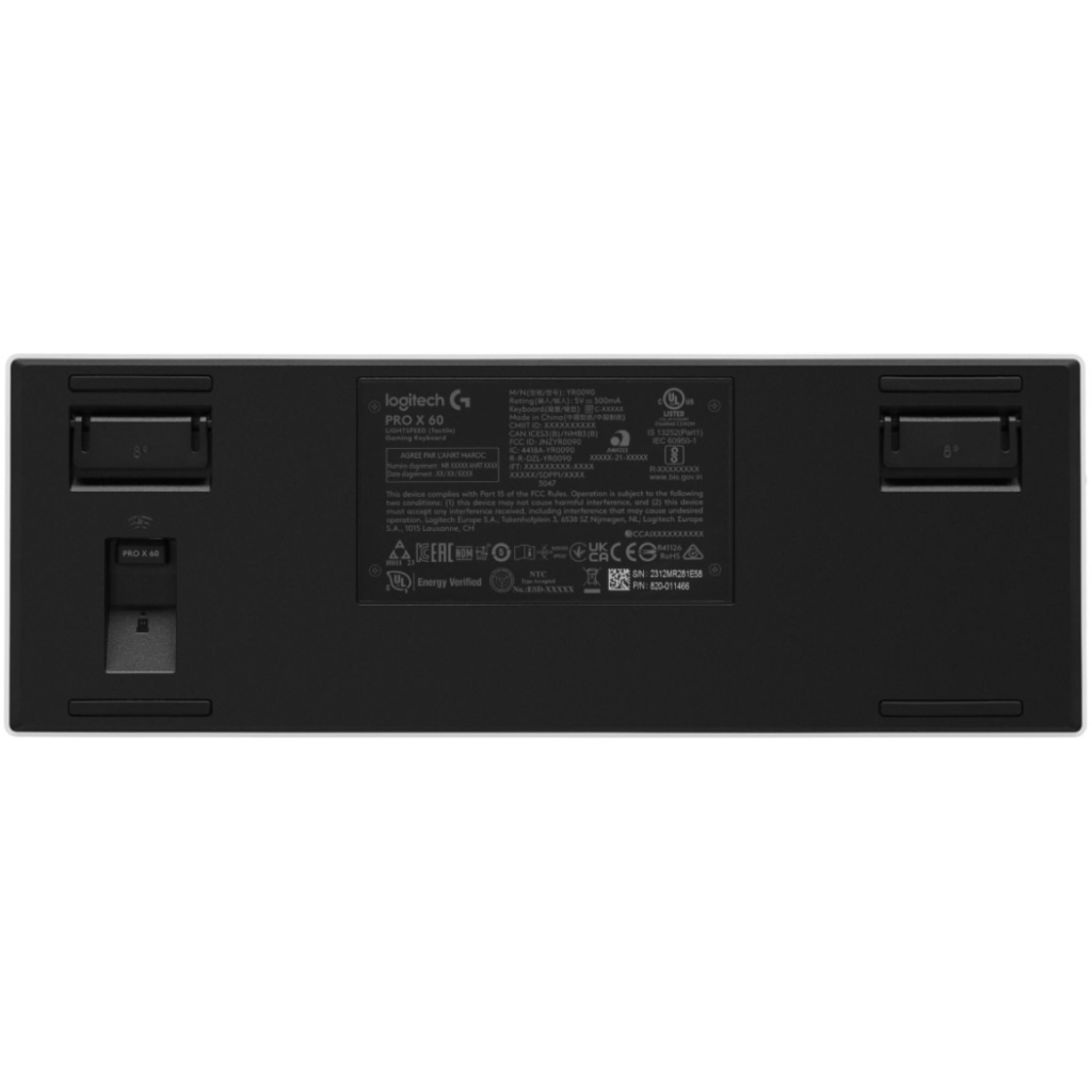 Клавіатура Logitech G Pro X 60 Lightspeed GX Tactile Wireless/Bluetooth UA White (920-011930) - зображення 6