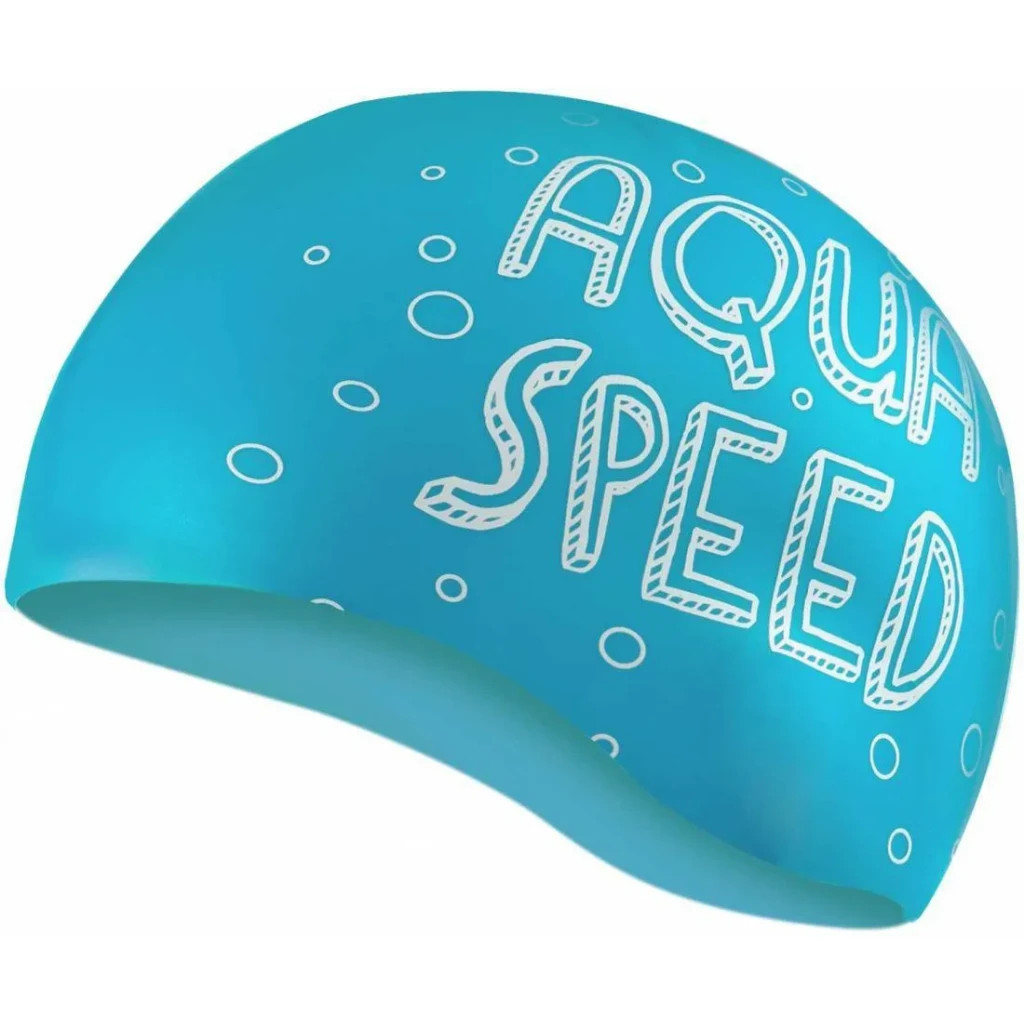 Шапка для плавання Aqua Speed Kiddie 142-Mermaid 1784 блакитний Діт OSFM (5908217617842) - зображення 2