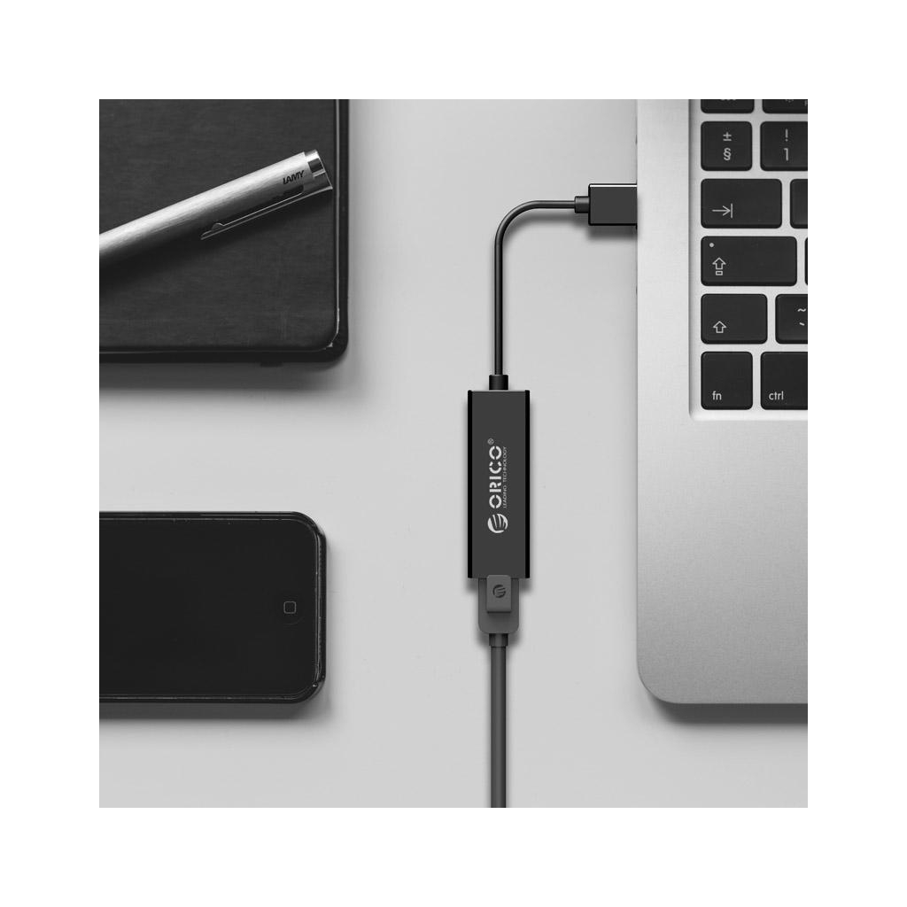 Перехідник USB to Ethernet UTJ-U3-BK-BP Orico (CA911431) - зображення 2