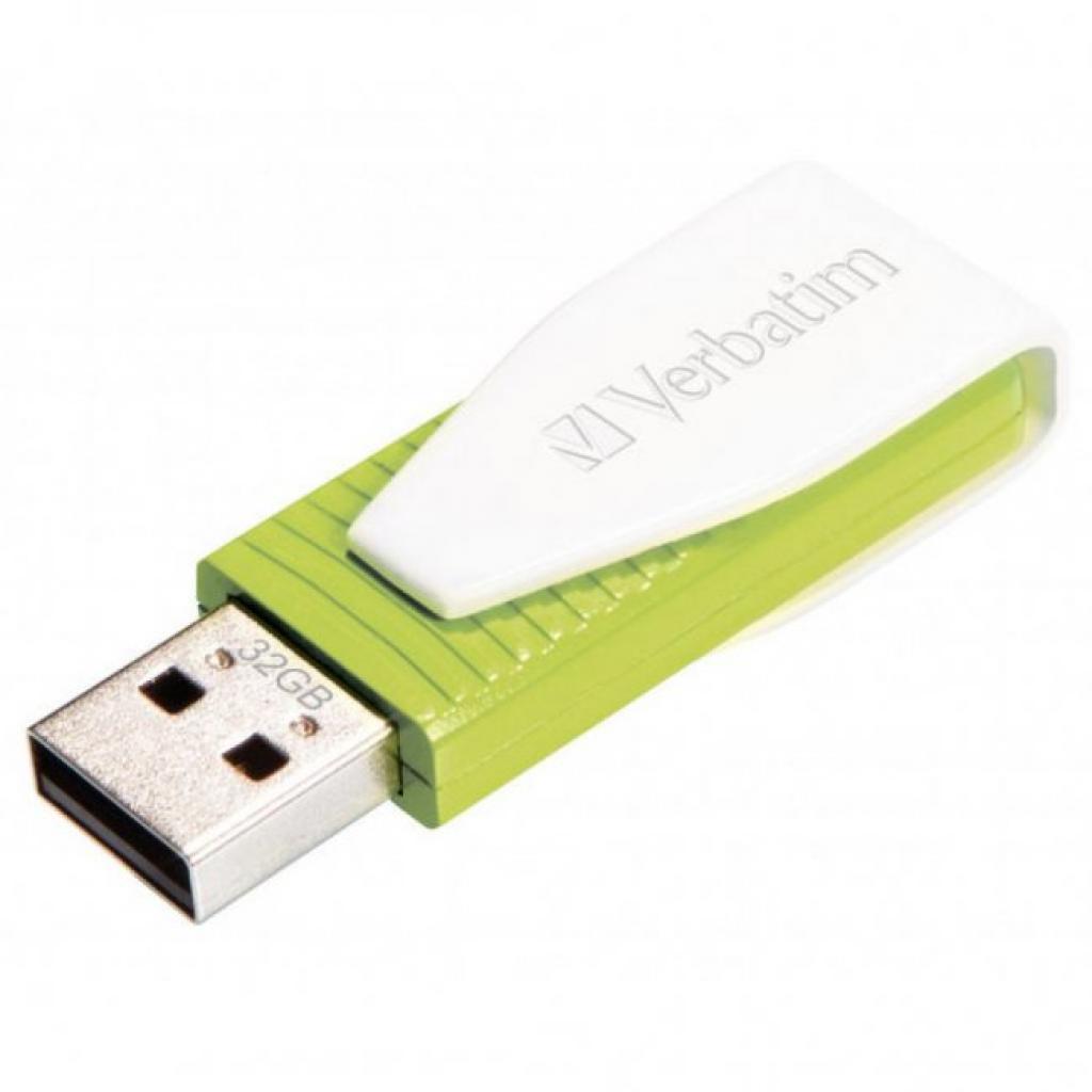 USB флеш накопичувач Verbatim 32GB Store 'n' Go Pin Swive Green USB 2.0 (049815) - зображення 3