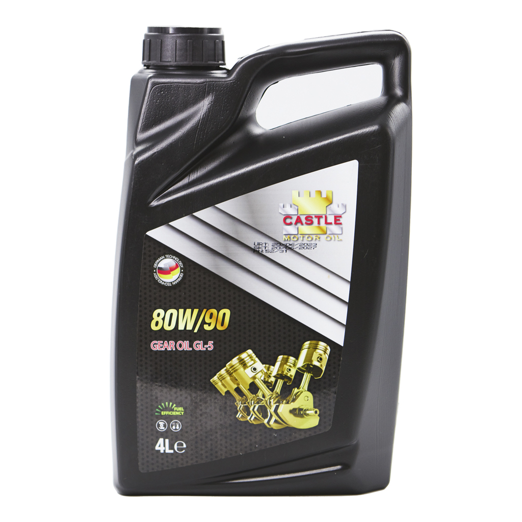 Трансмісійна олива CASTLE MOTOR OILS 80W90 API GL-5 4л (80W/904gl5) - зображення 1