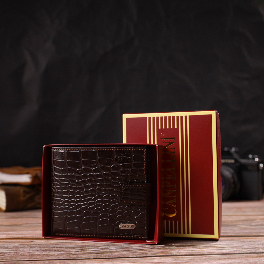 Гаманець Canpellini натуральної шкіри Коричневий (21878) - зображення 10