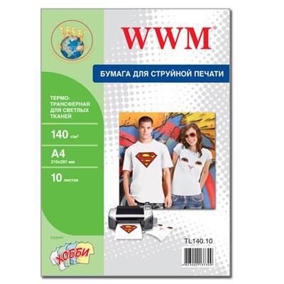 Фотопапір WWM A4 Termotransfers/White (TL140.10) - зображення 1
