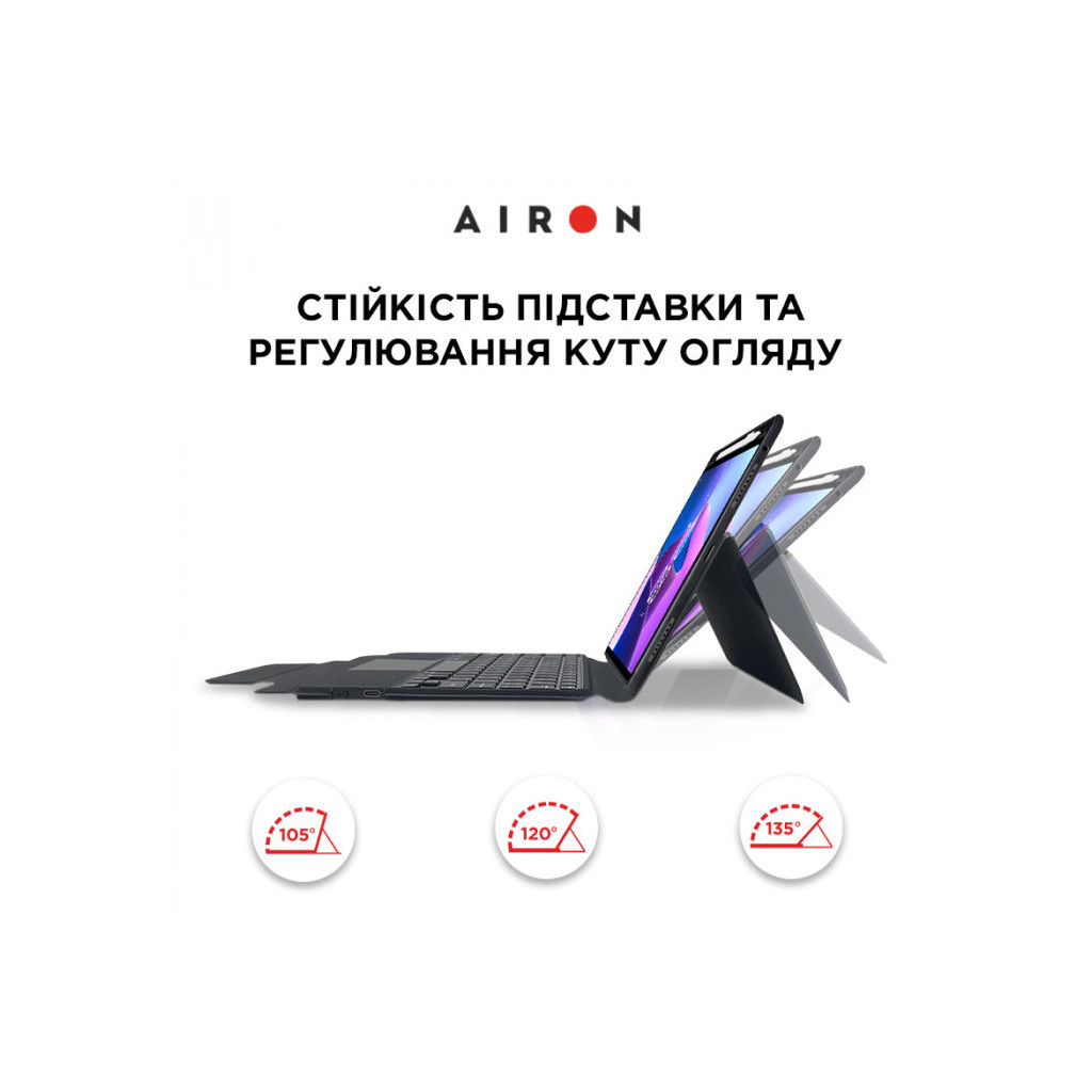 Чохол до планшета AirOn Premium Lenovo Tab M10 Plus 3Gen 2022 10.6" with Keyboard (4822352781100) - изображение 6