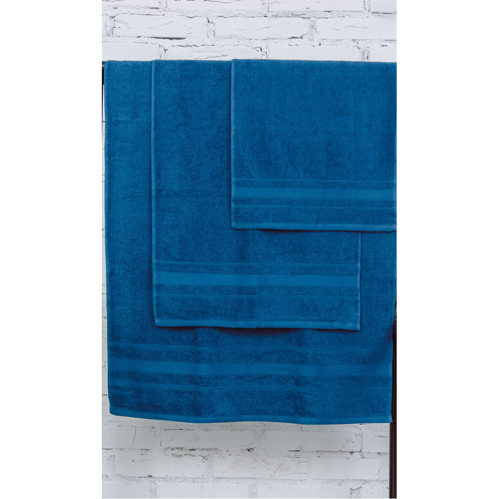 Рушник MirSon набір банних 5085 Elite SoftNess Blueberry 50х90, 70х140, 100x150 (2200003182910) - зображення 3