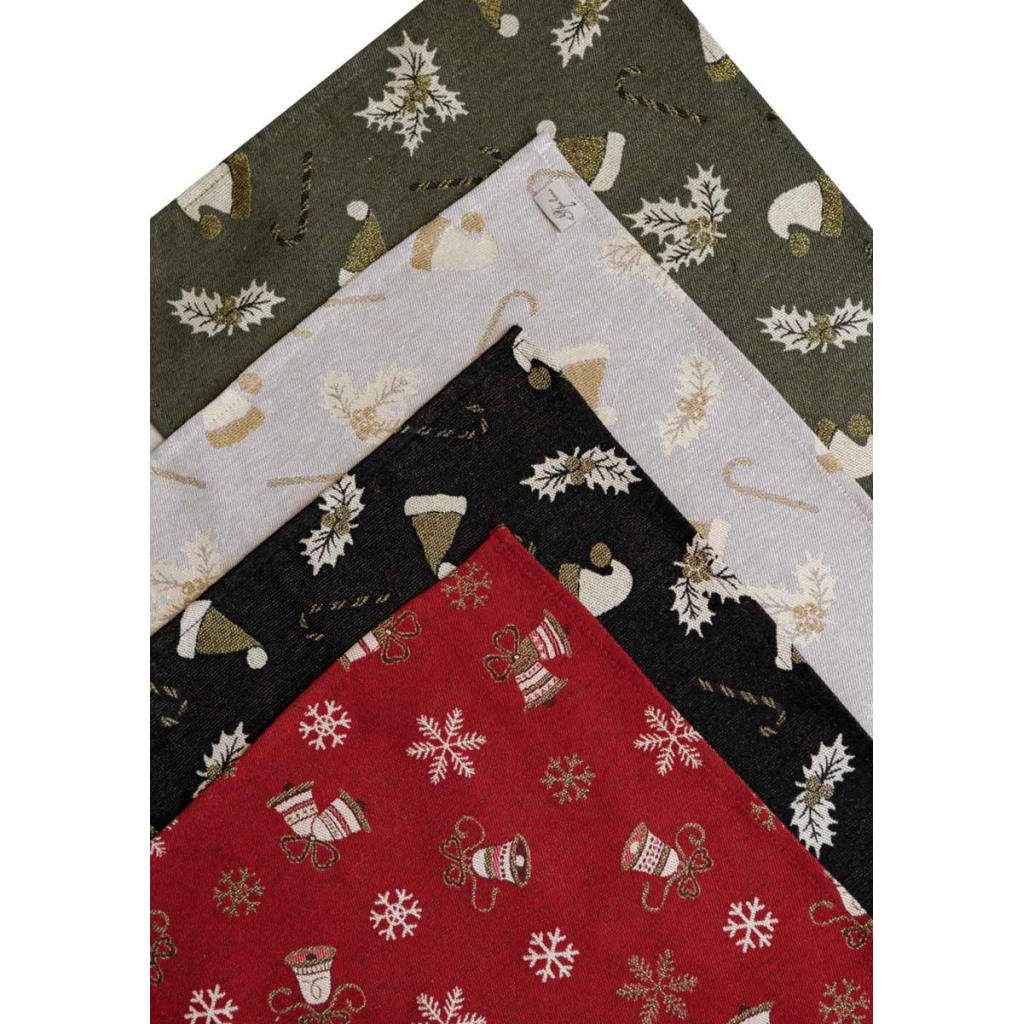 Серветка на стіл Прованс Дзвіночки на червоному 35х45 см (036840) - зображення 6