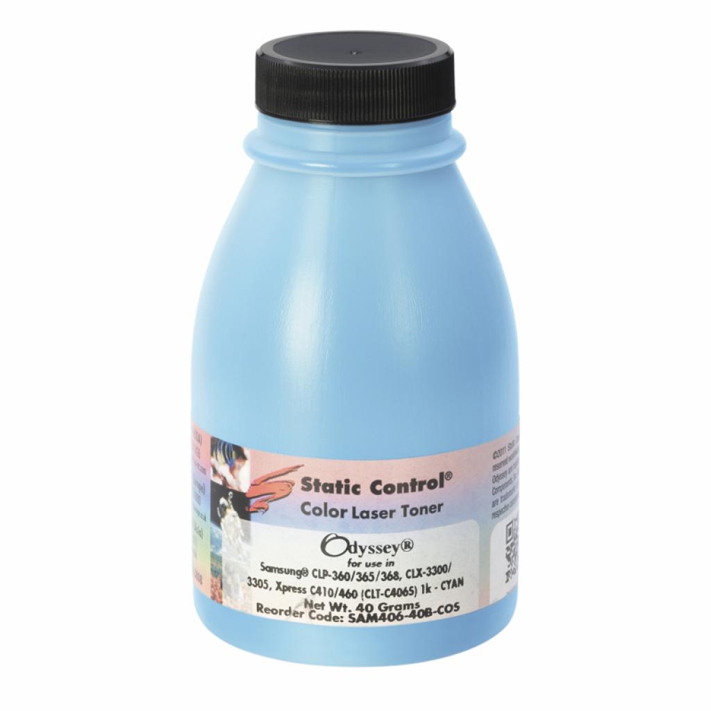 Тонер Samsung CLP-360/CLX-3300 40г cyan, фасовка Static Control (SAM406-40B-COS-P) - зображення 1