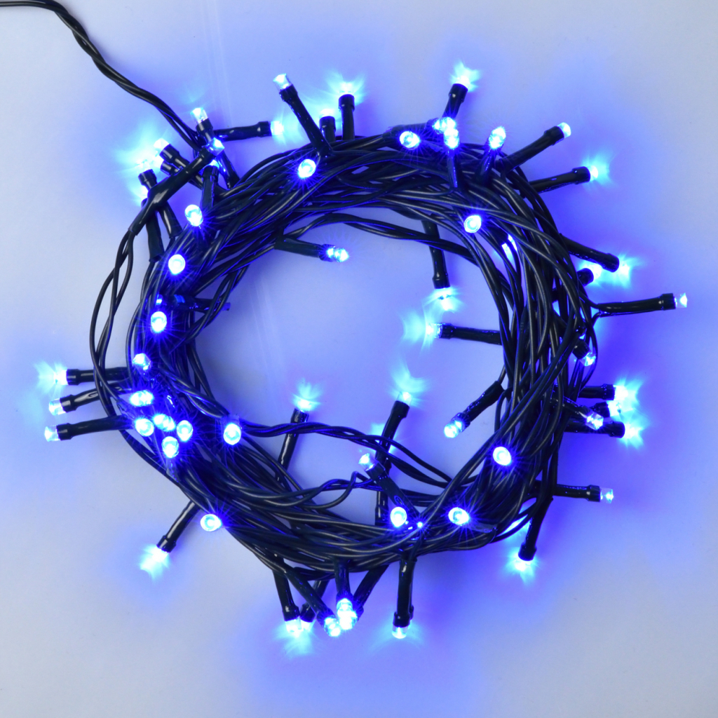 Гірлянда YES! Fun Нитка 70 LED Синя 4.9 м 8 режимів миготіння (974843) - зображення 1