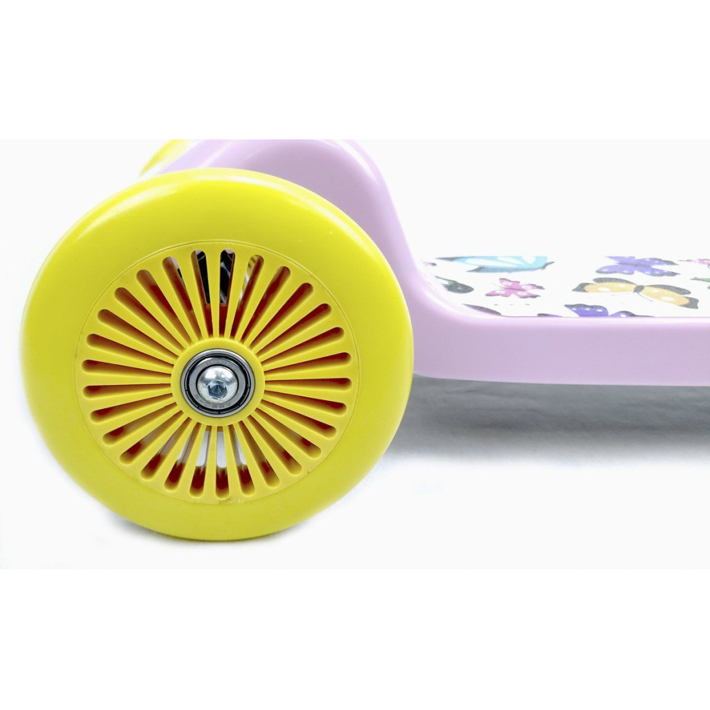 Самокат Bimbo Bike Butterflies 12" з регулюванням висоти Рожево-жовтий (75802-IS) - изображение 5