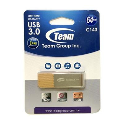 USB флеш накопичувач Team 64GB C143 Brown USB 3.0 (TC143364GN01) - зображення 2