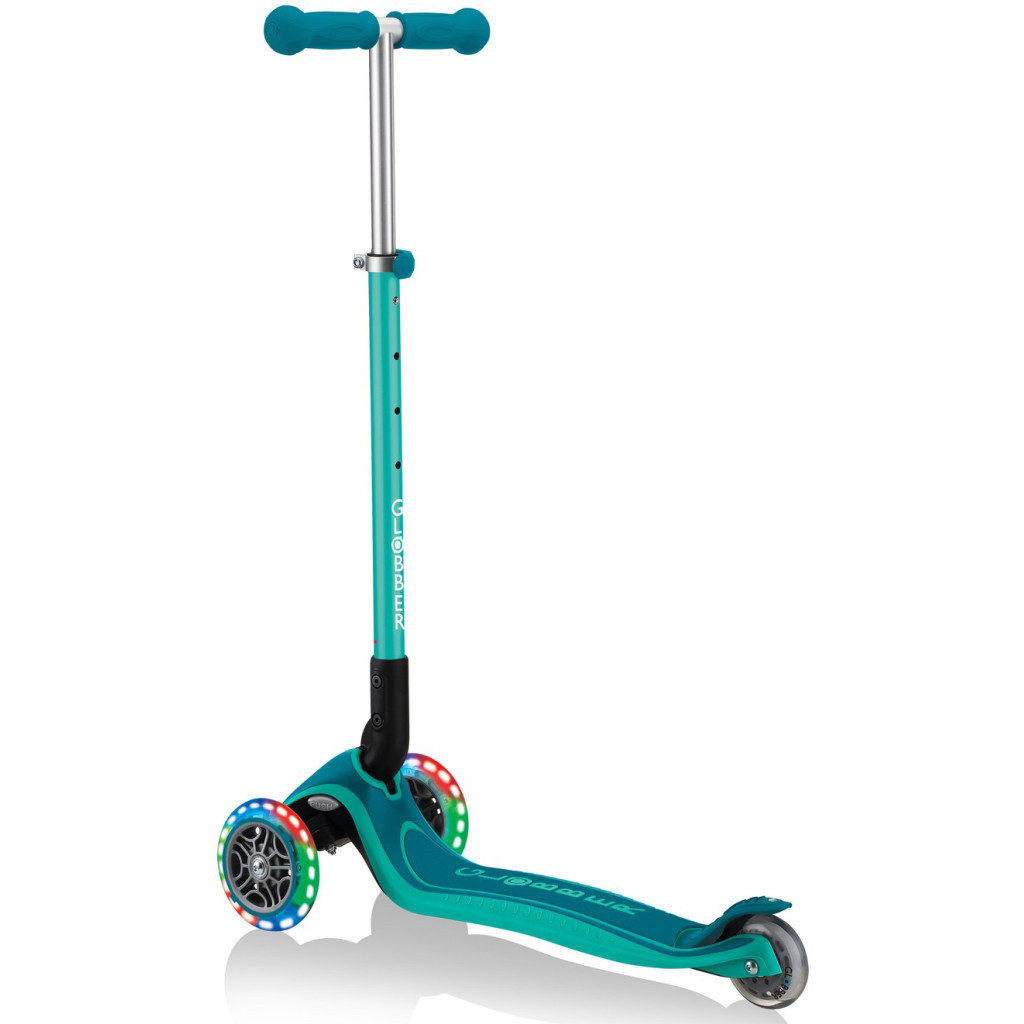 Самокат Globber Primo Foldable Plus Lights зелений (439-107) - зображення 2