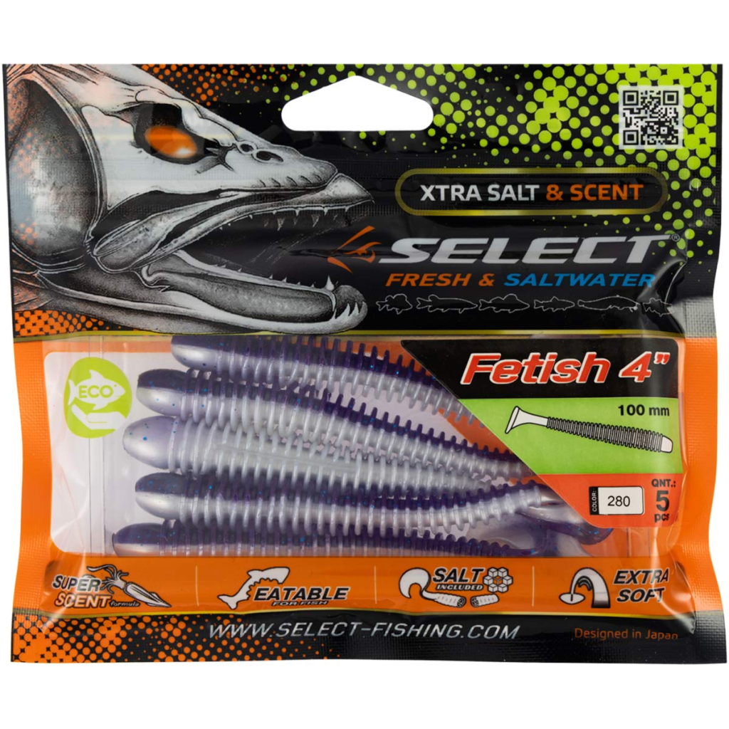 Силікон рибальський Select Fetish 4" 280 (5 шт/уп) (1870.71.69) - зображення 2