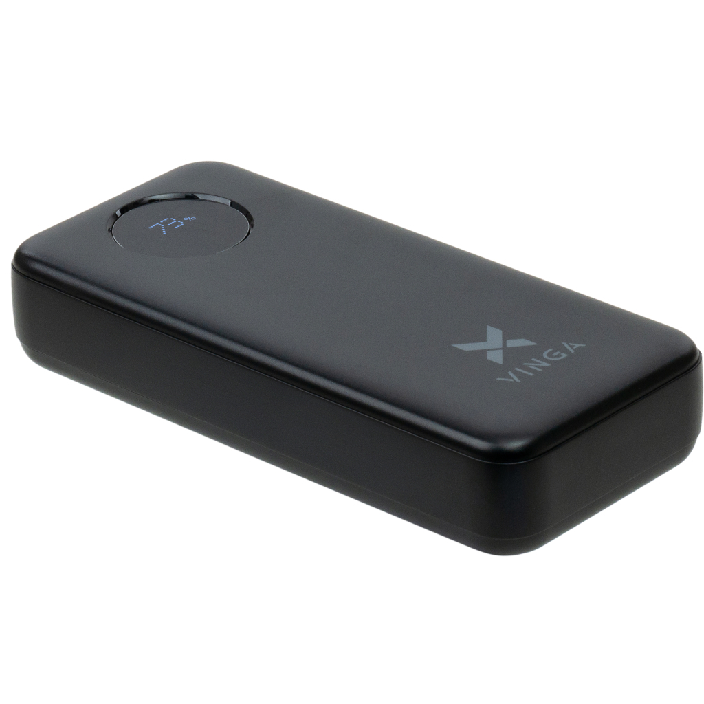 Батарея універсальна Vinga 20000 mAh 22.5W Display Black (VPBB2022) - зображення 4