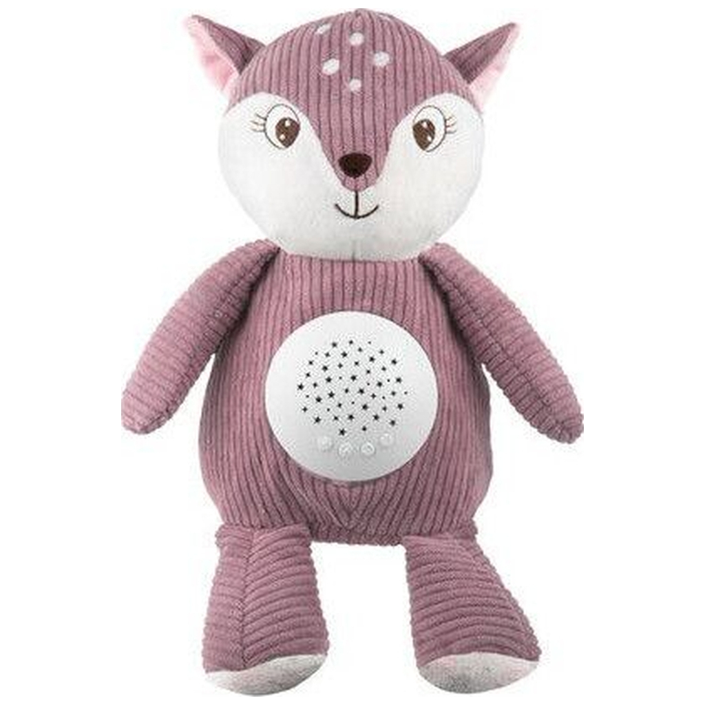 М'яка іграшка Canpol плюшева музична з проектором Оленя - рожева (77/206_pin) - зображення 4