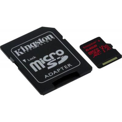 Карта пам'яті Kingston 64GB microSDXC class 10 UHS-I U3 (SDCR/64GB) - зображення 2