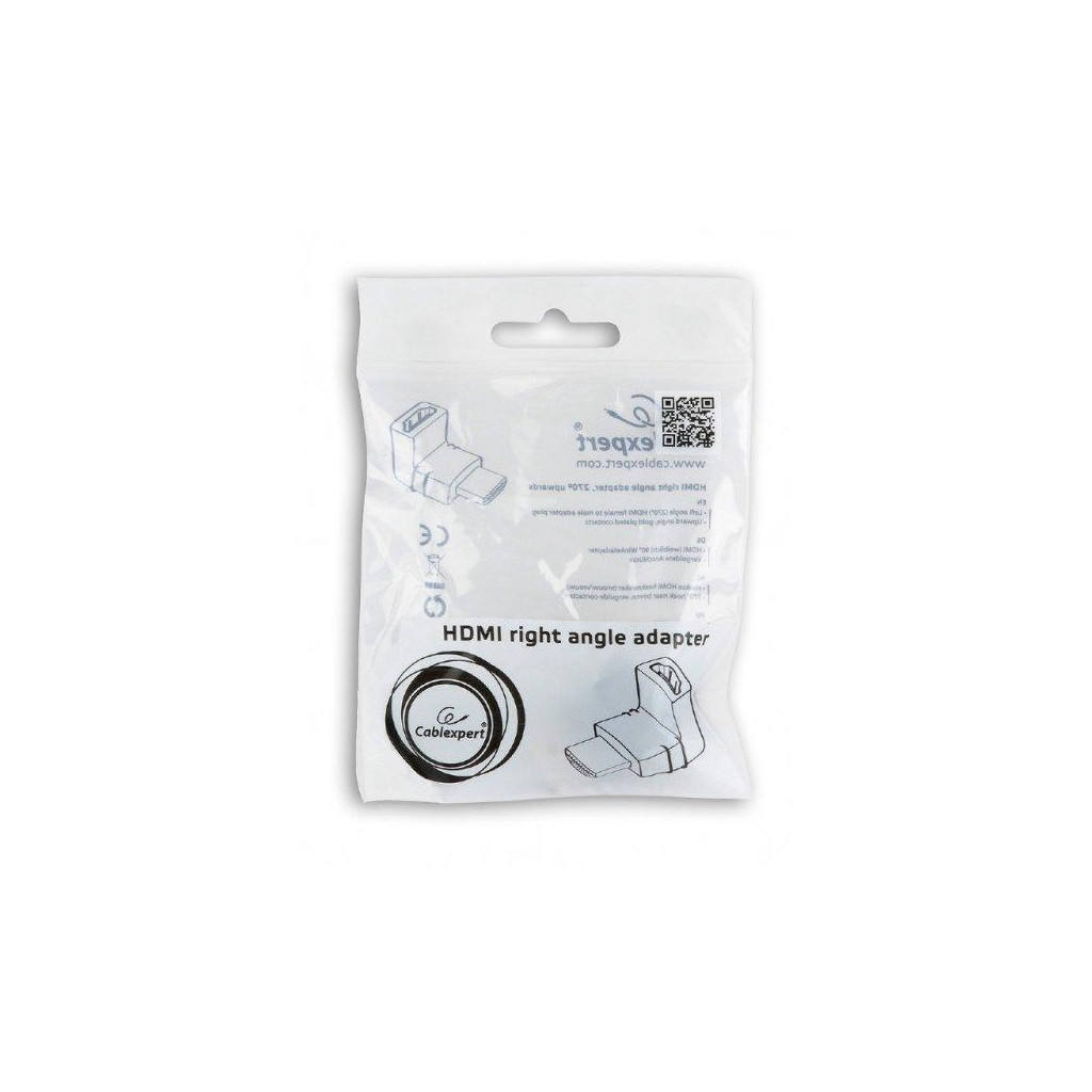 Перехідник HDMI M to HDMI F Cablexpert (A-HDMI270-FML) - зображення 3