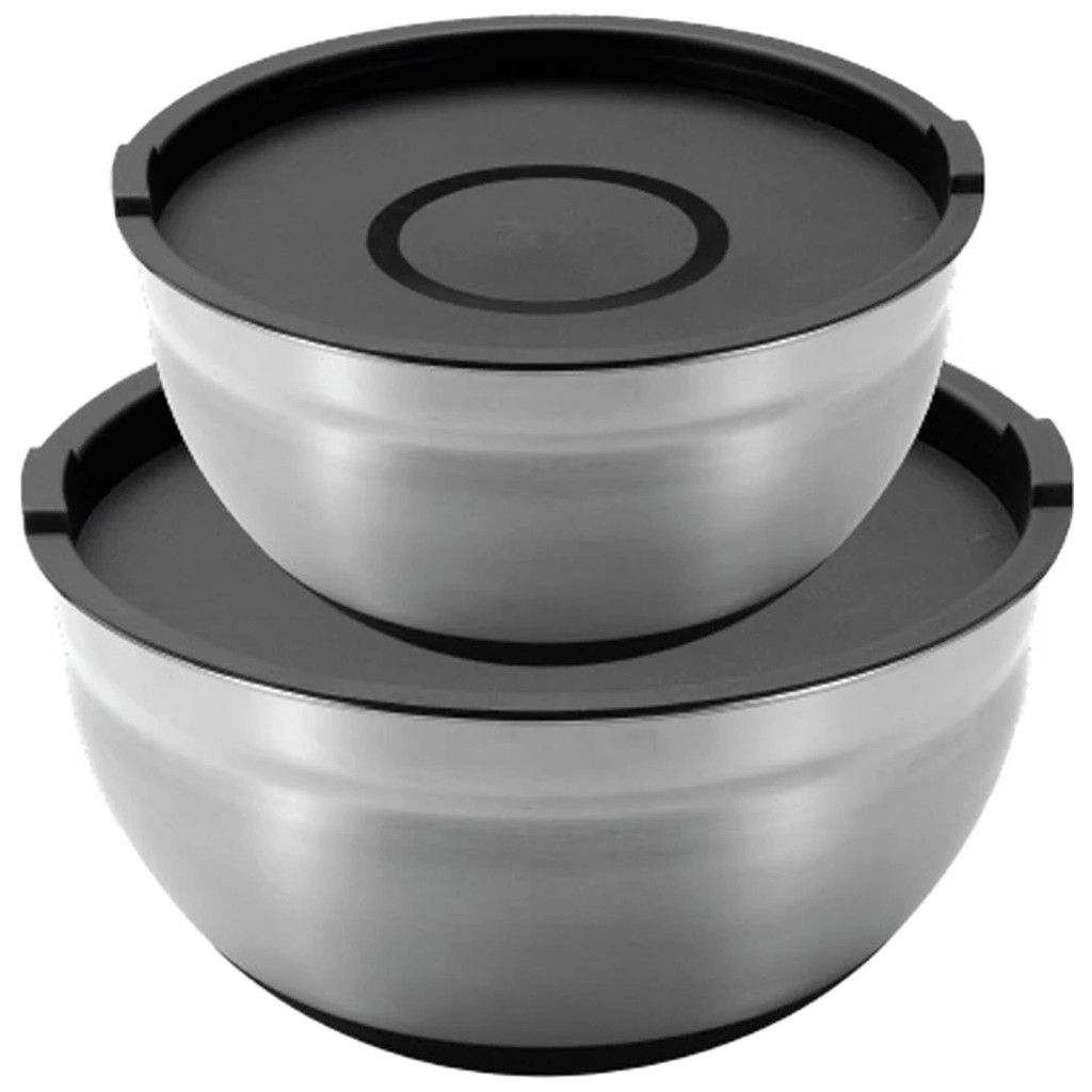Миска MasterPro Foodies collection набір 2 шт з кришками 20/24 см (BGMP-1553) - зображення 1