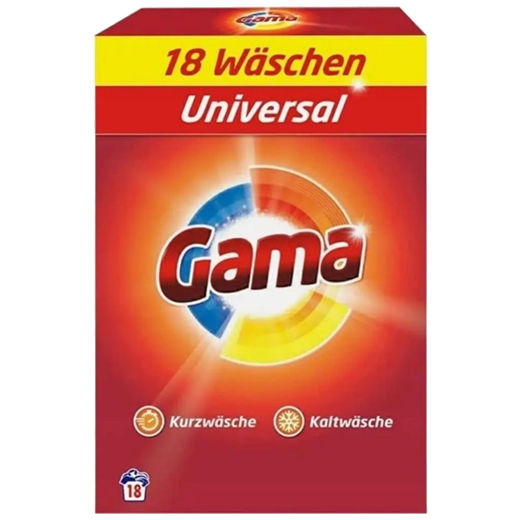 Пральний порошок Gama 3 in 1 Universal 1.08 кг (8435495837633) - зображення 1