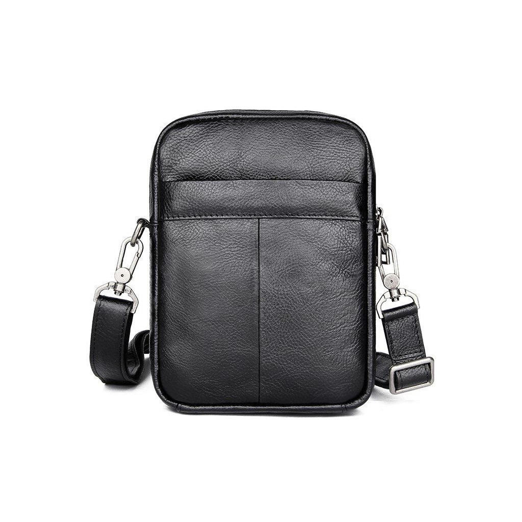 Сумка Vintage Шкіряна флотар Чорна (14969) - зображення 7