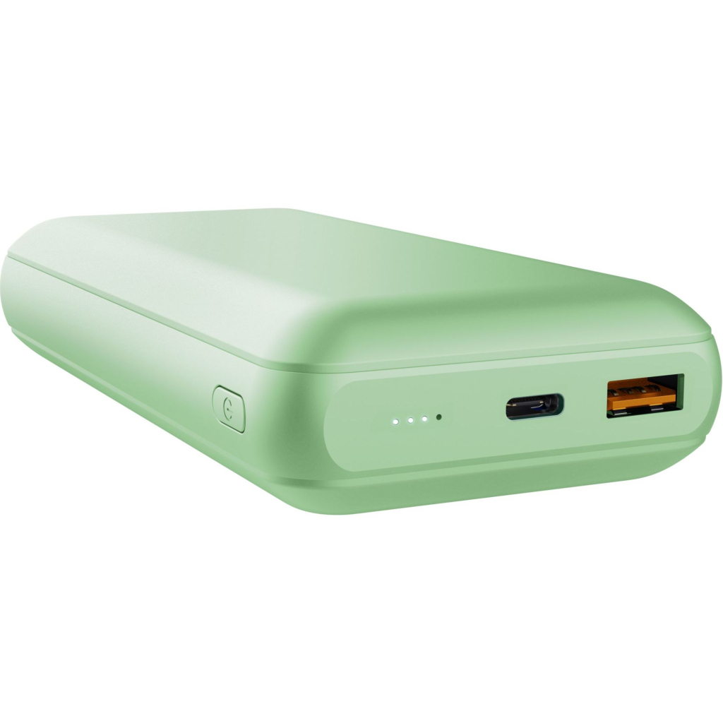 Батарея універсальна Trust 20000mAh Redoh, USB-A/2хUSB-C, 18W, QC 3.0, PD, green (25035_TRUST) - зображення 1
