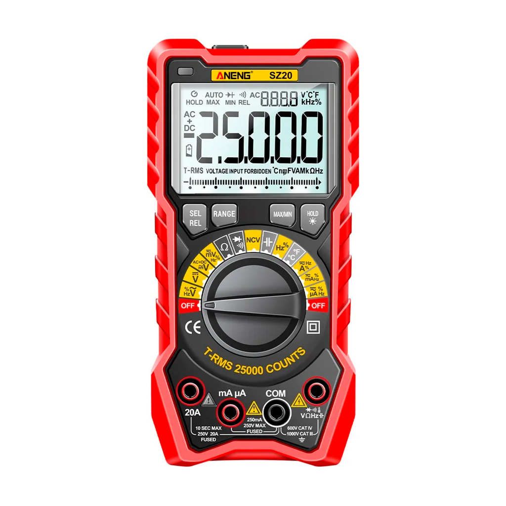 Цифровий мультиметр ANENG AN-SZ20, V, A, R, C, T, F (AN-SZ20) - зображення 1