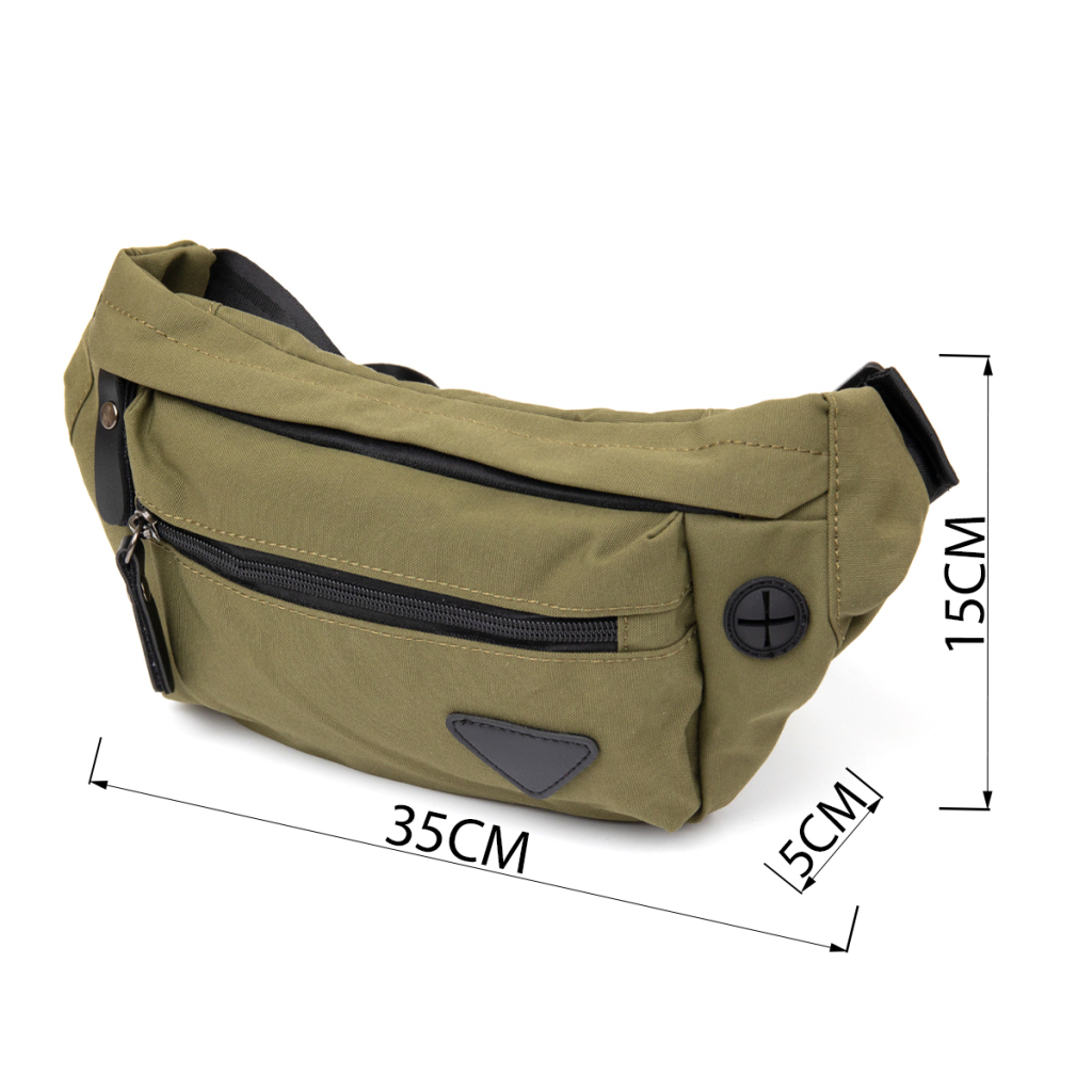 Сумка Vintage Бананка нейлон Зелена (20636) - зображення 3