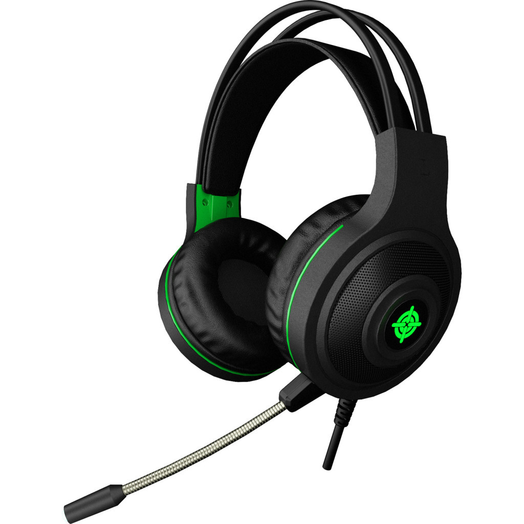 Навушники GamePro Racer HS610G Black-Green (HS610G) - зображення 1