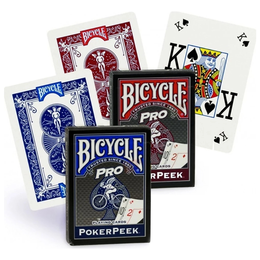 Гральні карти Bicycle Pro PokerPeek (red, blue) (01456) - зображення 2