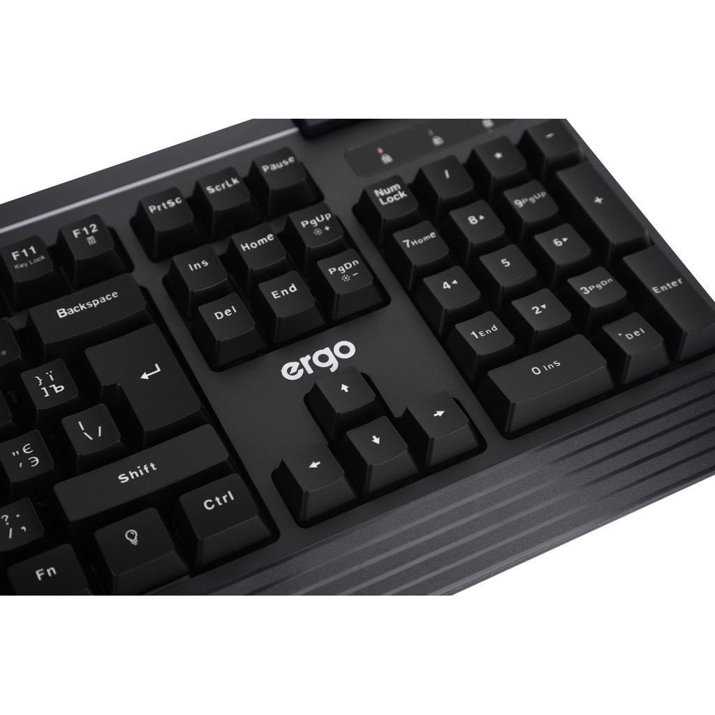 Клавіатура Ergo KB-612 USB Black - зображення 7