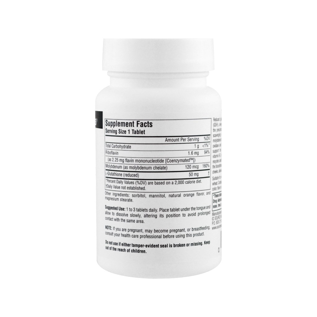 Амінокислота Source Naturals Комплекс Глутатіону 50 мг, 100 таблеток для розсмоктування (SNS-01305) - зображення 2