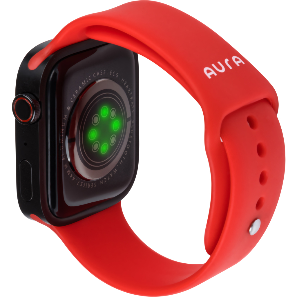 Смарт-годинник AURA X1 Pro 44mm Red (SWAX144R) - зображення 3