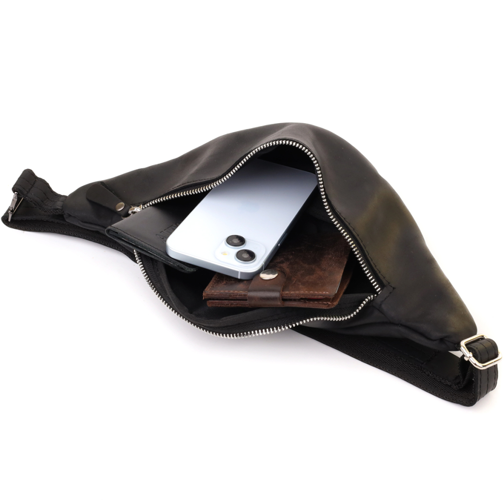 Сумка Shvigel З натуральної шкіри Чорна (23138) - зображення 8