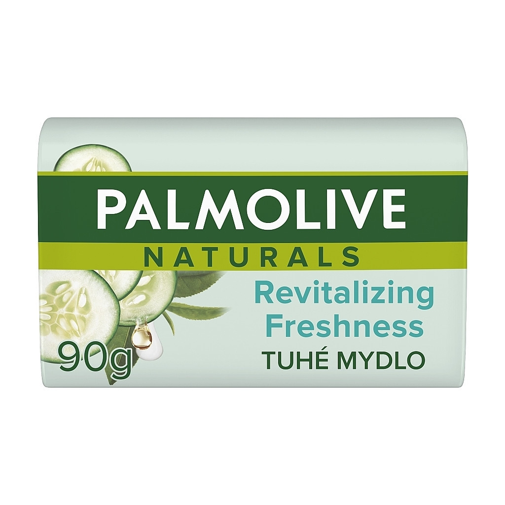 Тверде мило Palmolive Naturals Revitalizing Freshness Зелений чай і огірок 90 г (8693495034111) - зображення 1