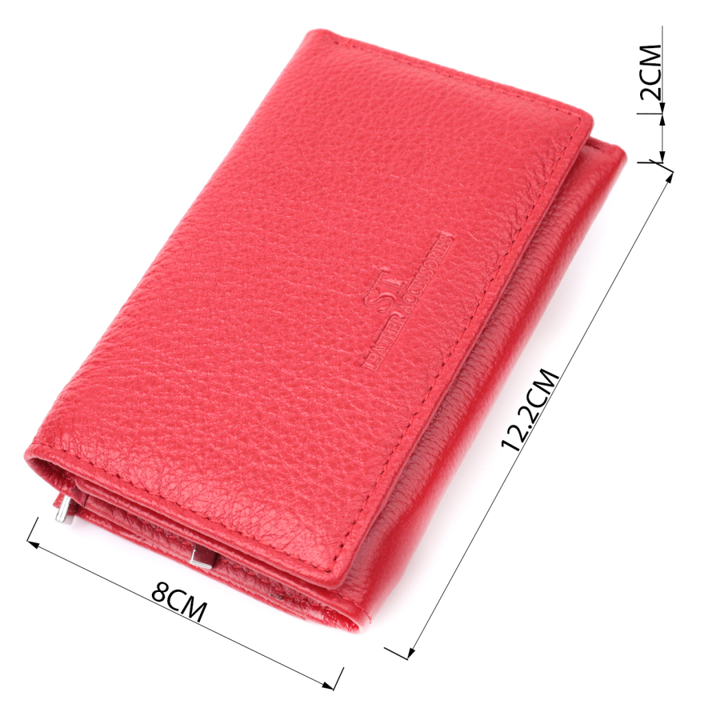 Гаманець ST Leather Шкіряний Червоний (22490) - зображення 3