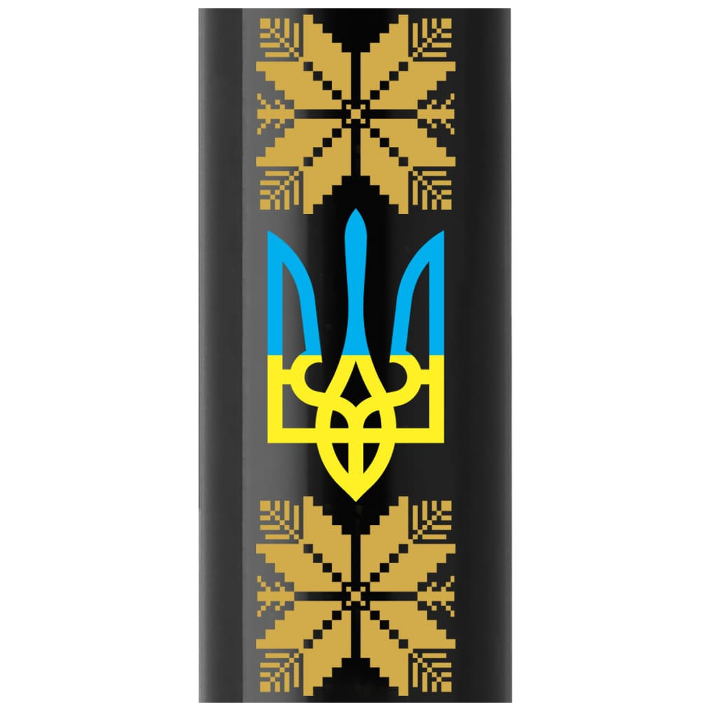 Ручка кулькова Parker IM 17 UKRAINE Black GT BP Тризуб з жовтим орнаментом (22032_T1366u) - зображення 2