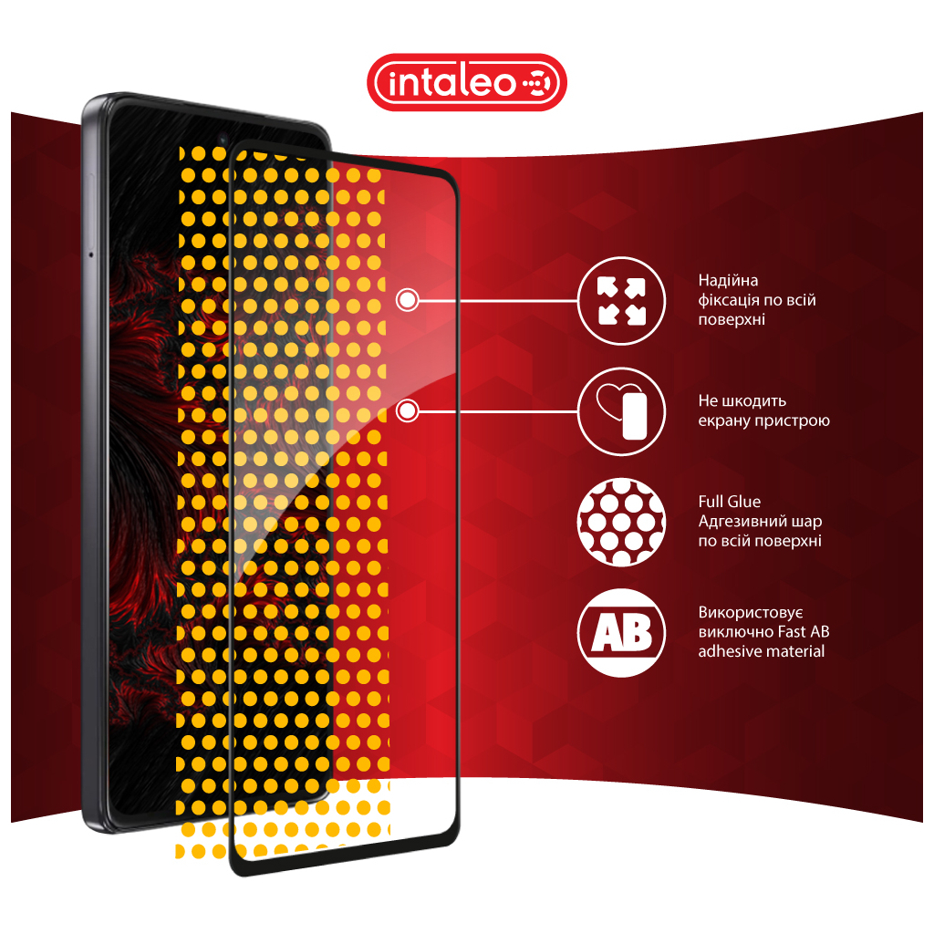 Скло захисне Intaleo Full Glue Moto G75 Black (1283126607400) - зображення 7