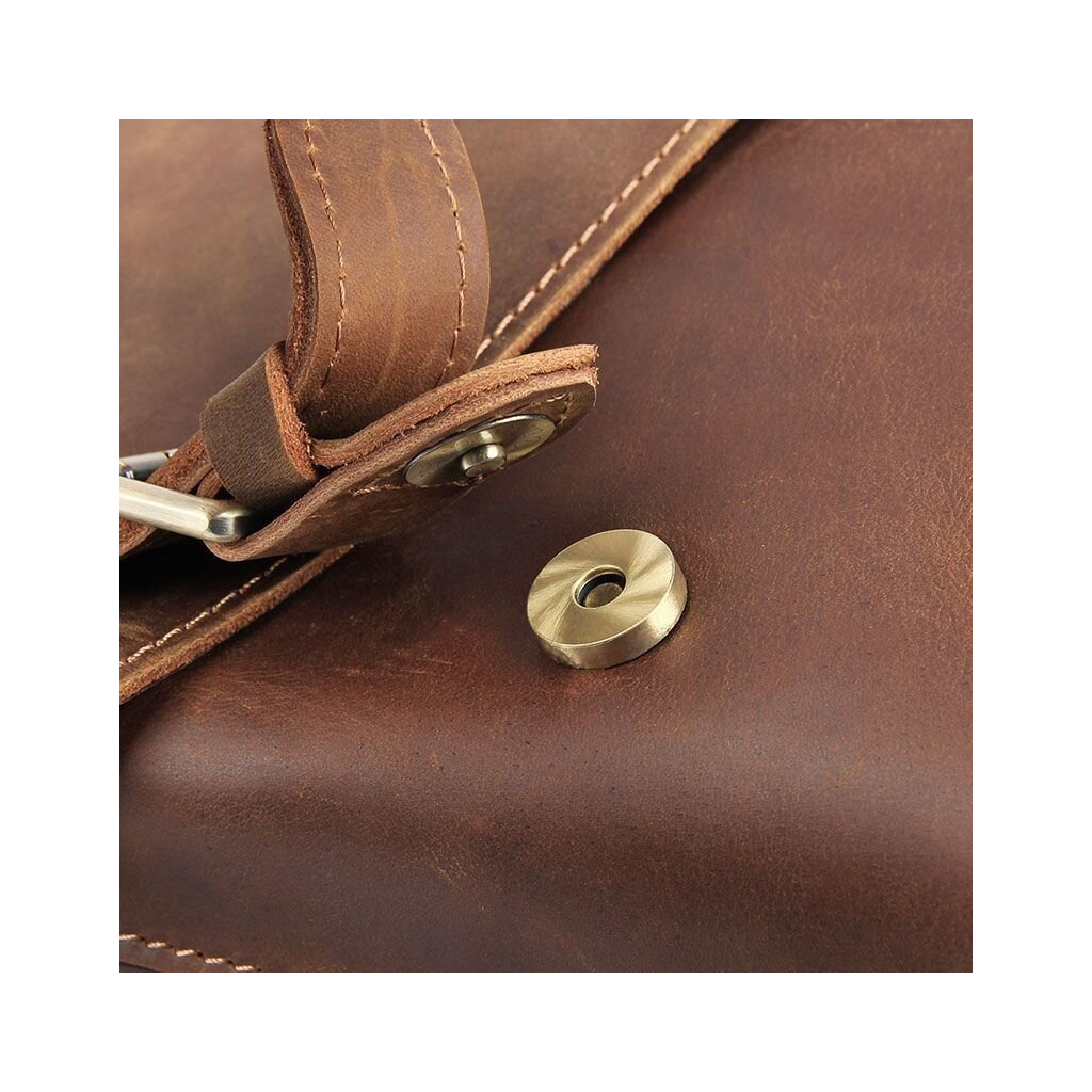 Сумка Vintage Шкіряна чоловіча Коричнева (20206) - зображення 9