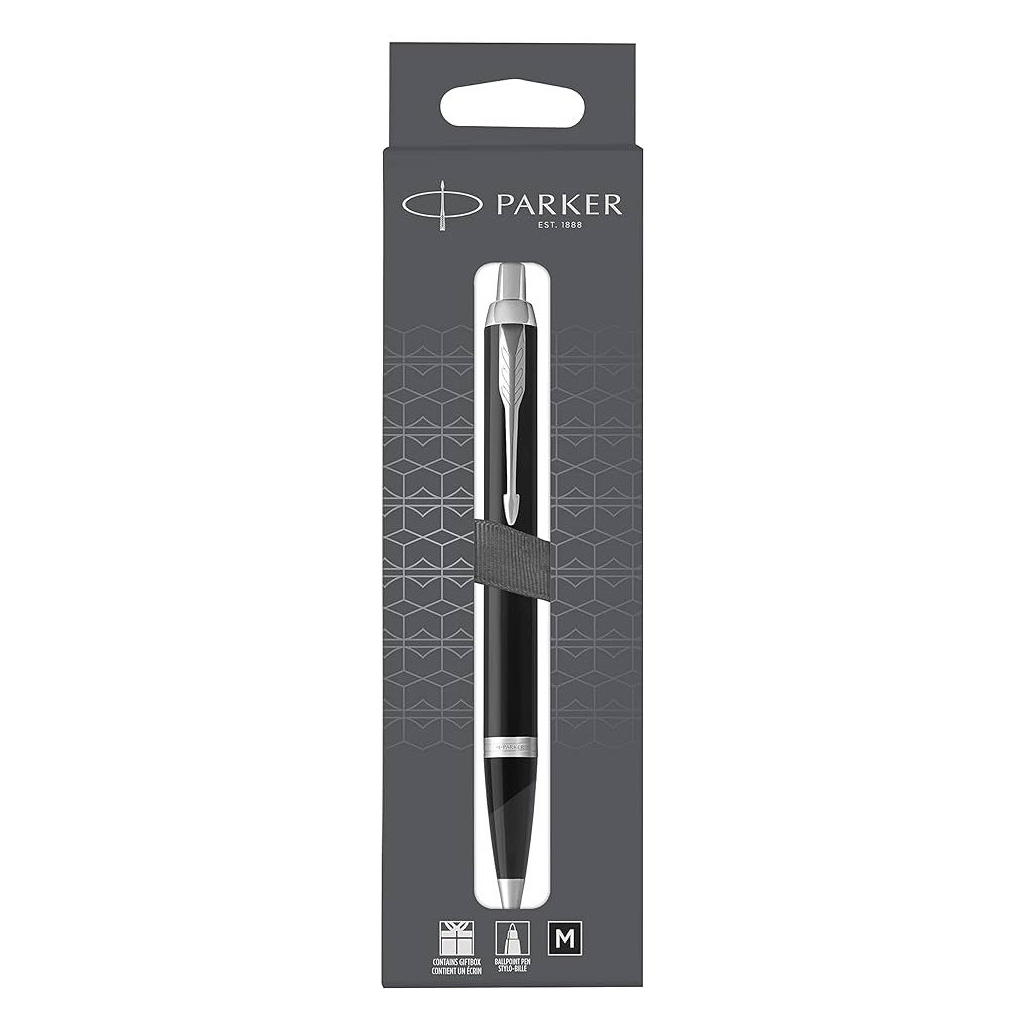 Ручка кулькова Parker IM 17 Matte Black CT BP блістер (26 136) - зображення 1