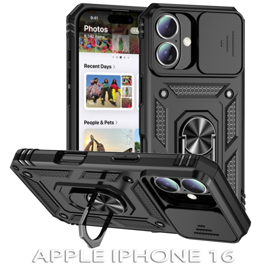 Чохол до мобільного телефона BeCover Military Apple iPhone 16 Black (712153) - зображення 1