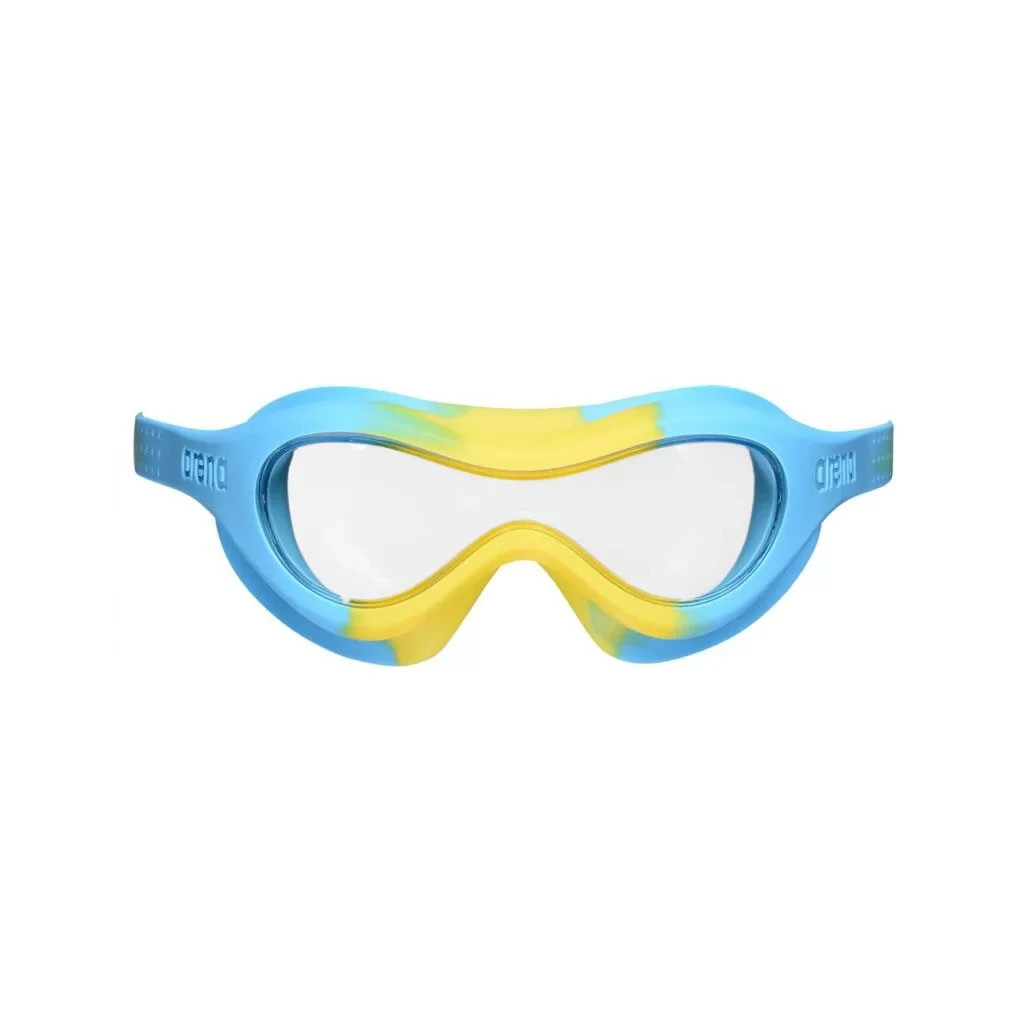 Окуляри для плавання Arena Spider Kids Mask блакитний, жовтий 004287-102 (3468336662465) - зображення 2