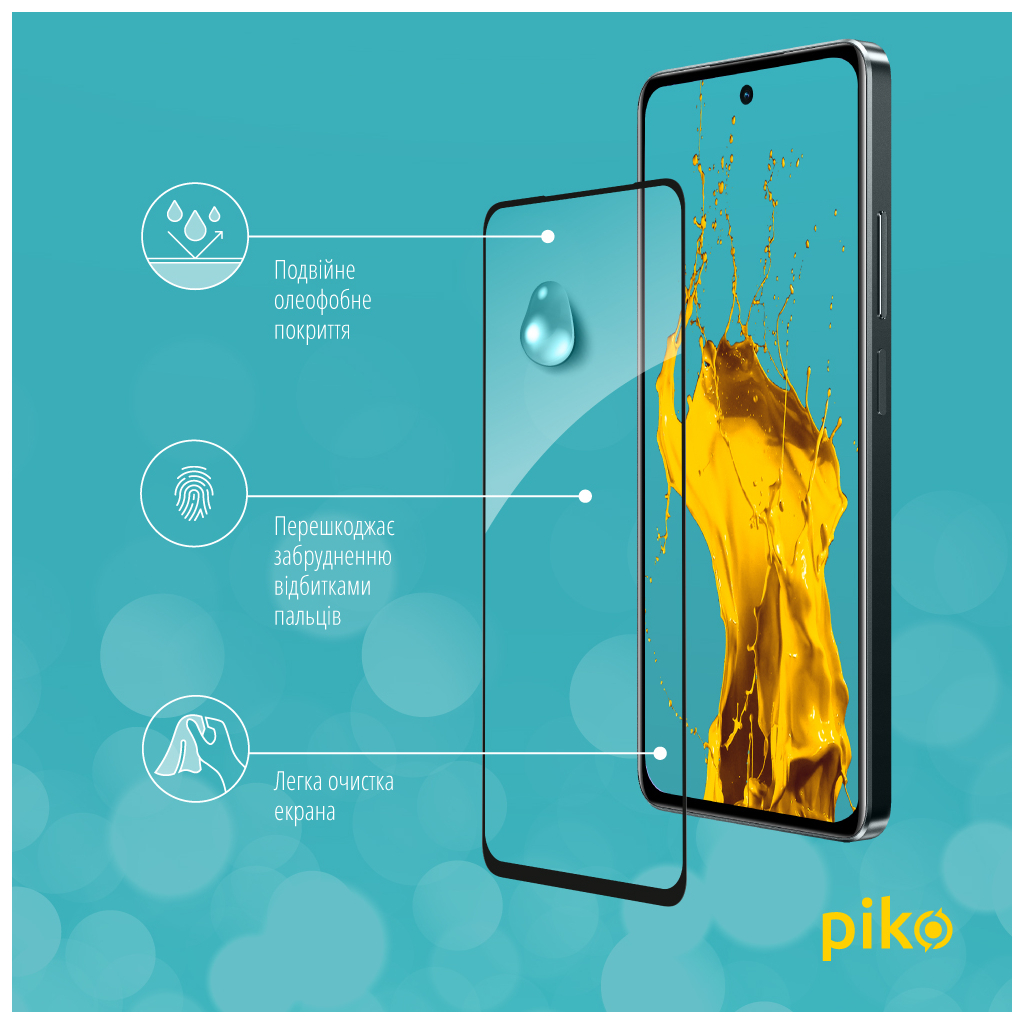Скло захисне Piko Full Glue Realme C67 Black (1283126590030) - зображення 4