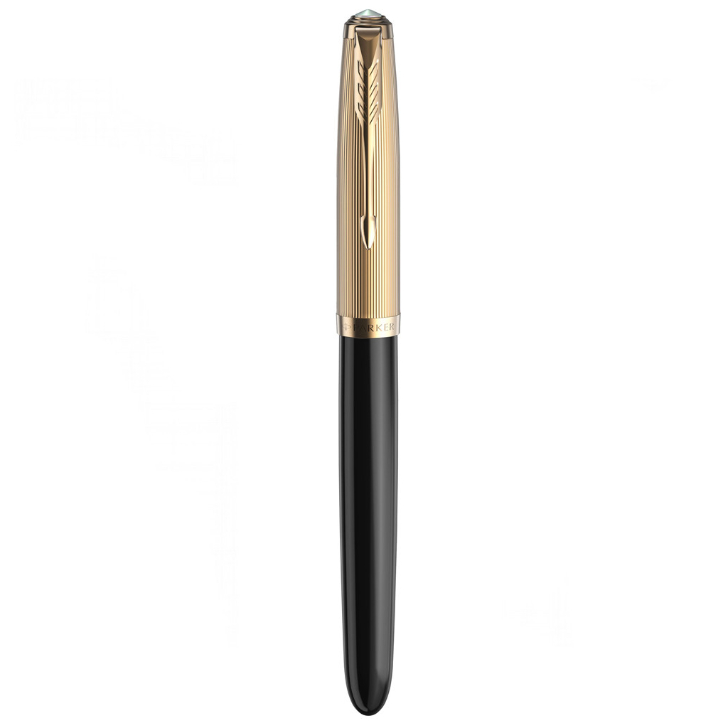 Ручка пір'яна Parker PARKER 51 Premium Black GT  FP18 F (57 011) - зображення 2