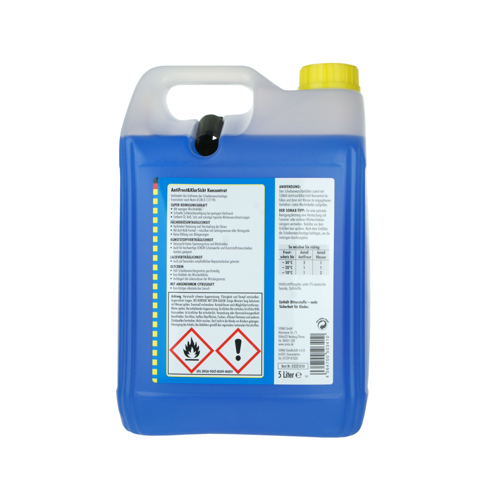 Омивач автомобільний Sonax Antifrost + Klarsicht Konzentrat -70 5л (332505) - зображення 2