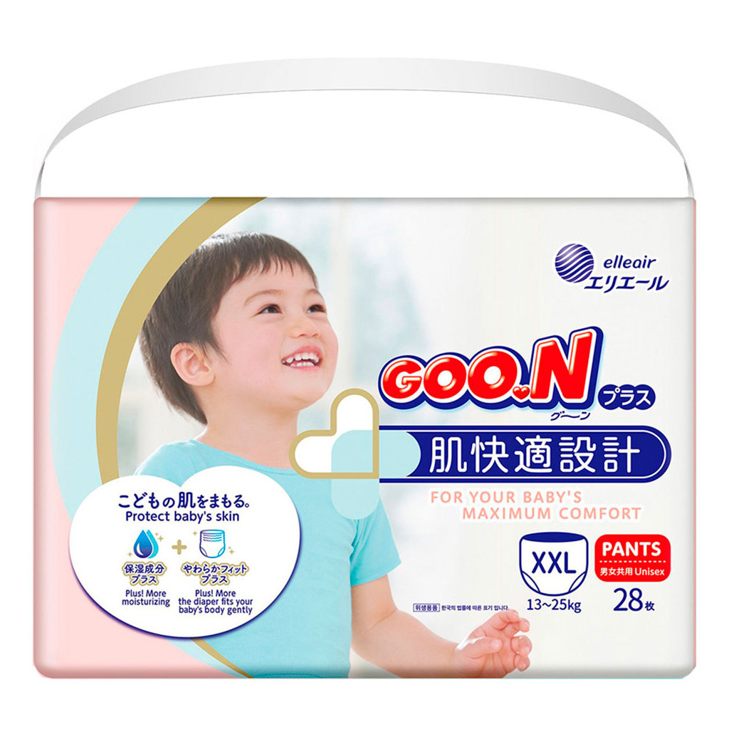 Підгузки GOO.N Plus Трусики 13-25 кг XXL унісекс 28 шт (843351) - зображення 1