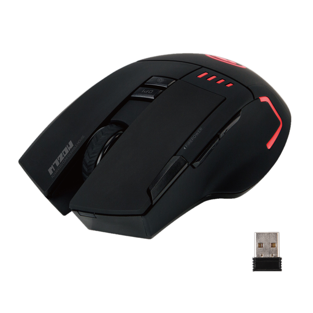 Мишка Marvo M720W 6colors-LED Black - зображення 3