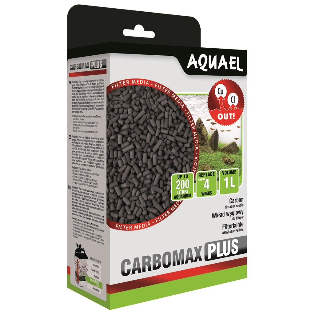 Наповнювач для акваріумного фільтра AquaEl CarboMAX plus 1 л (5905546053990) - изображение 1