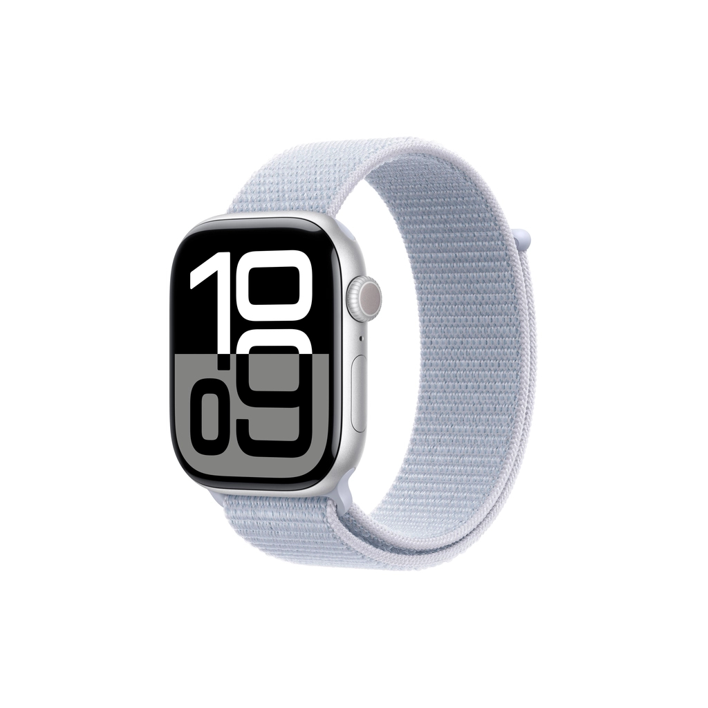 Смарт-годинник Apple Watch Series 10 GPS 46mm Silver Aluminium Case with Blue Cloud Sport Loop (MWWN3QH/A) - изображение 1