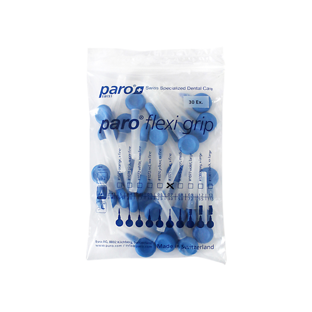 Щітки для міжзубних проміжків Paro Swiss Flexi Grip x-тонкі Ø 3.0 мм 30 шт. (7610458810712) - изображение 2