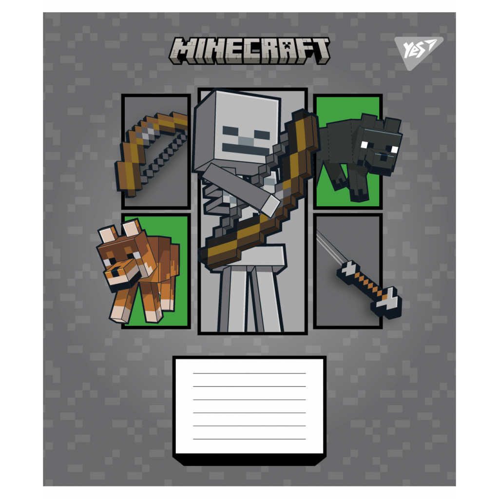 Зошит Yes Minecraft Arrows А5 24 аркушів клітинка (767575) - зображення 3